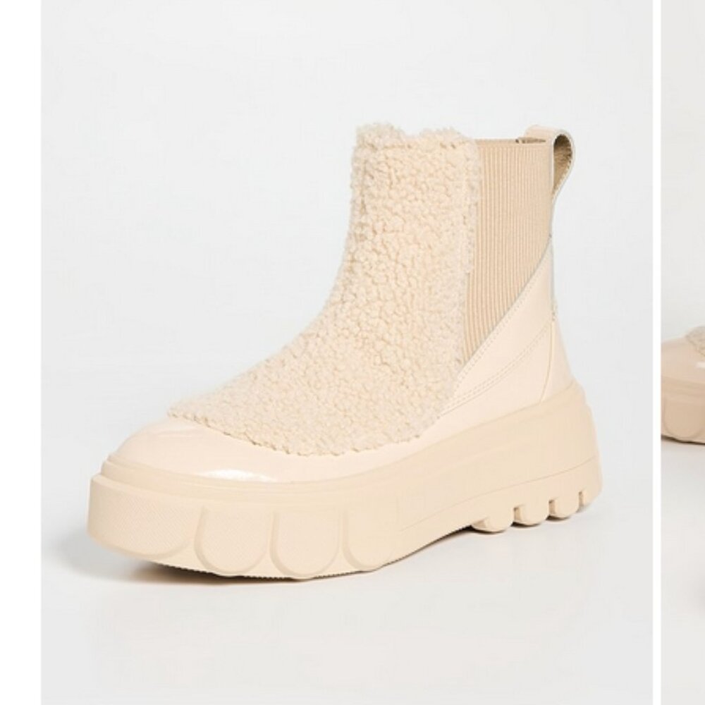 Sorel x Caribou Waterproof Chelsea Boot, Bleached Ceramic/Oatmeal. 7.5